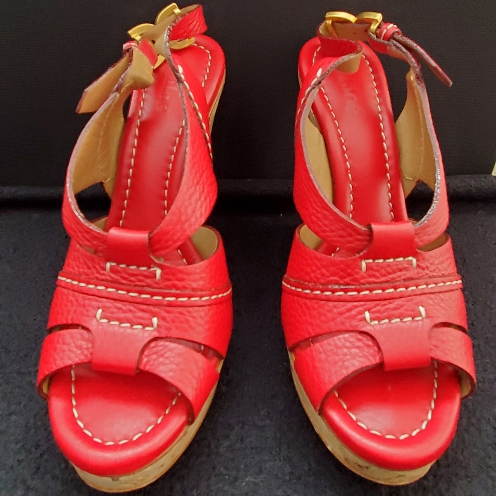 CHLOE Cork wedge sandals